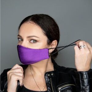 Elegant dark Purple Face Mask